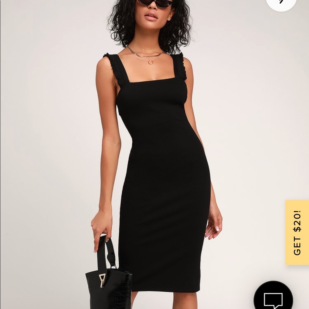 Lulus black persuasion dress